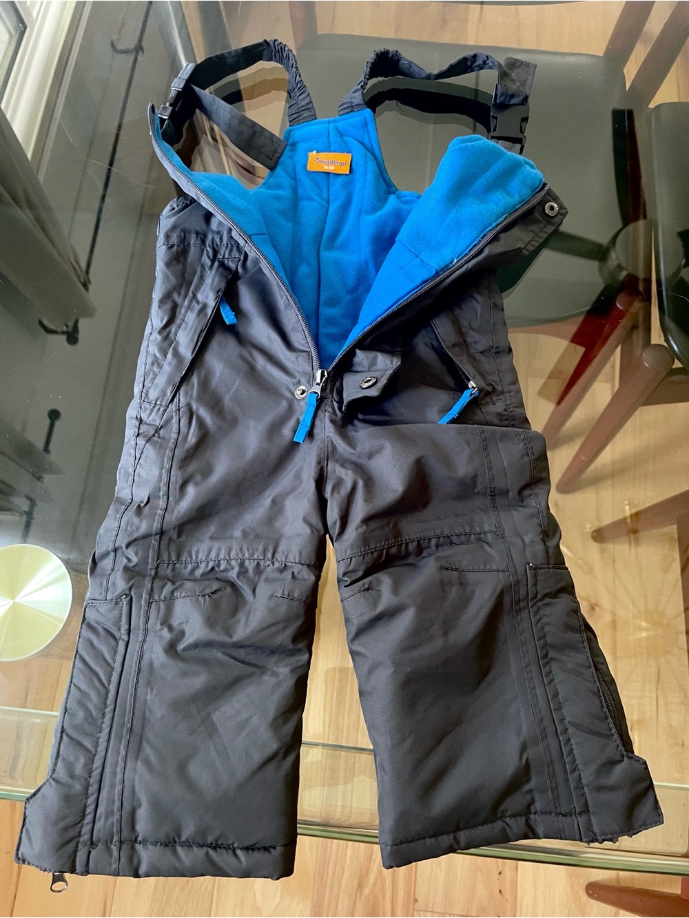 European Fleece-Lined High-Quality Waterproof Warm Baby Snowpants, Unisex